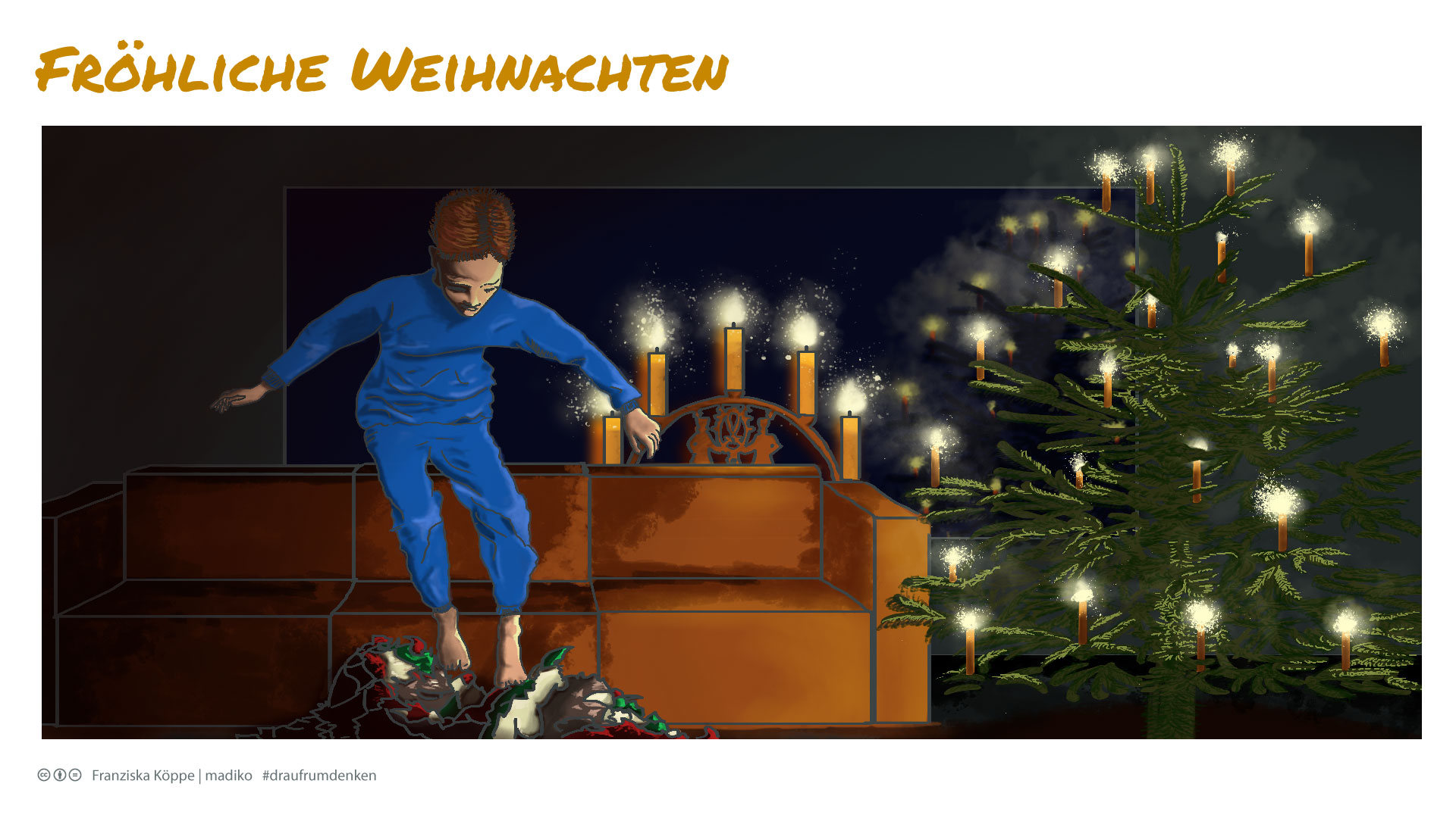 draufrumdenken: Fröhliche Weihnachten 2015. Bild: cc Franziska Köppe | draufrumdenken