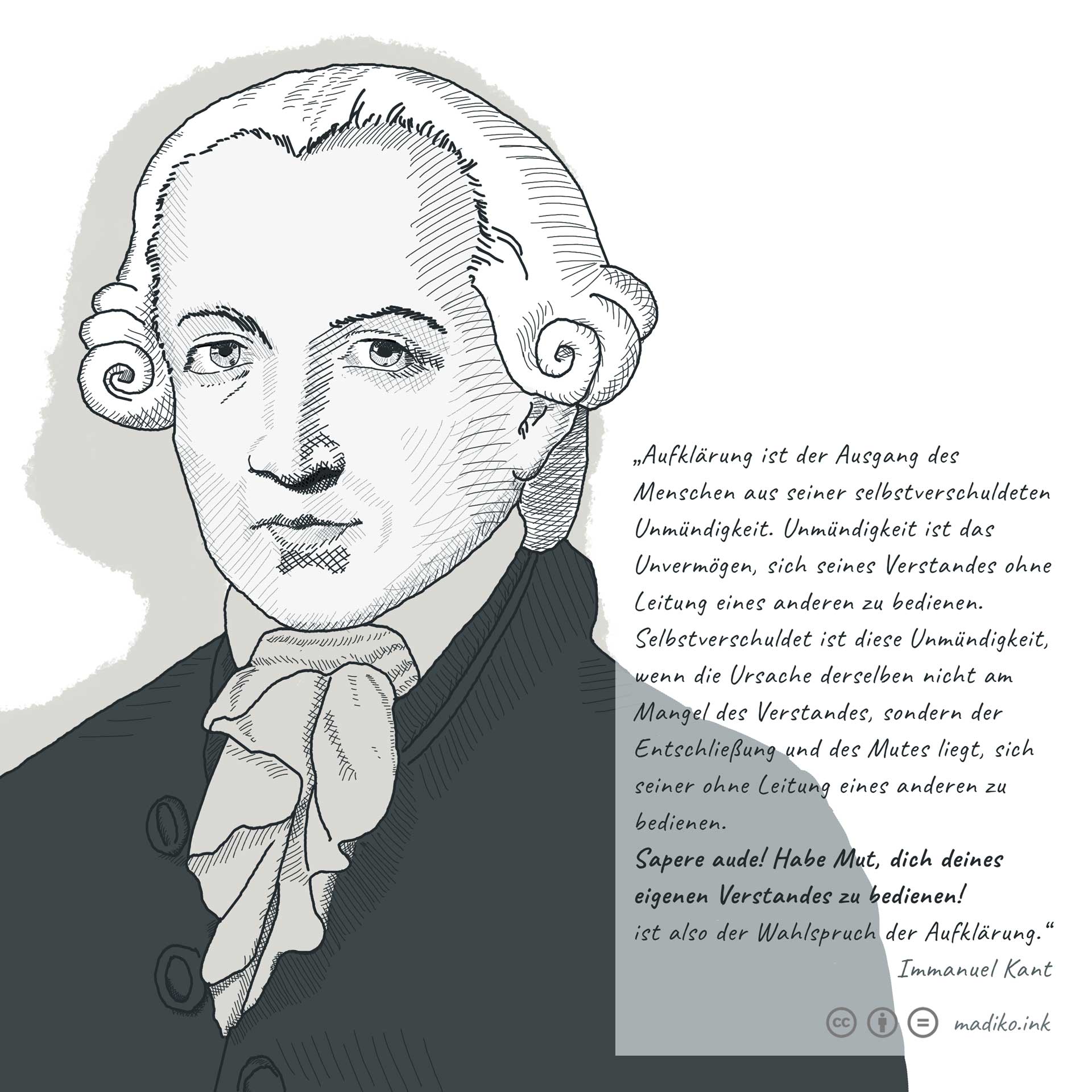 zitatinte: Immanuel Kant -- sapere aude