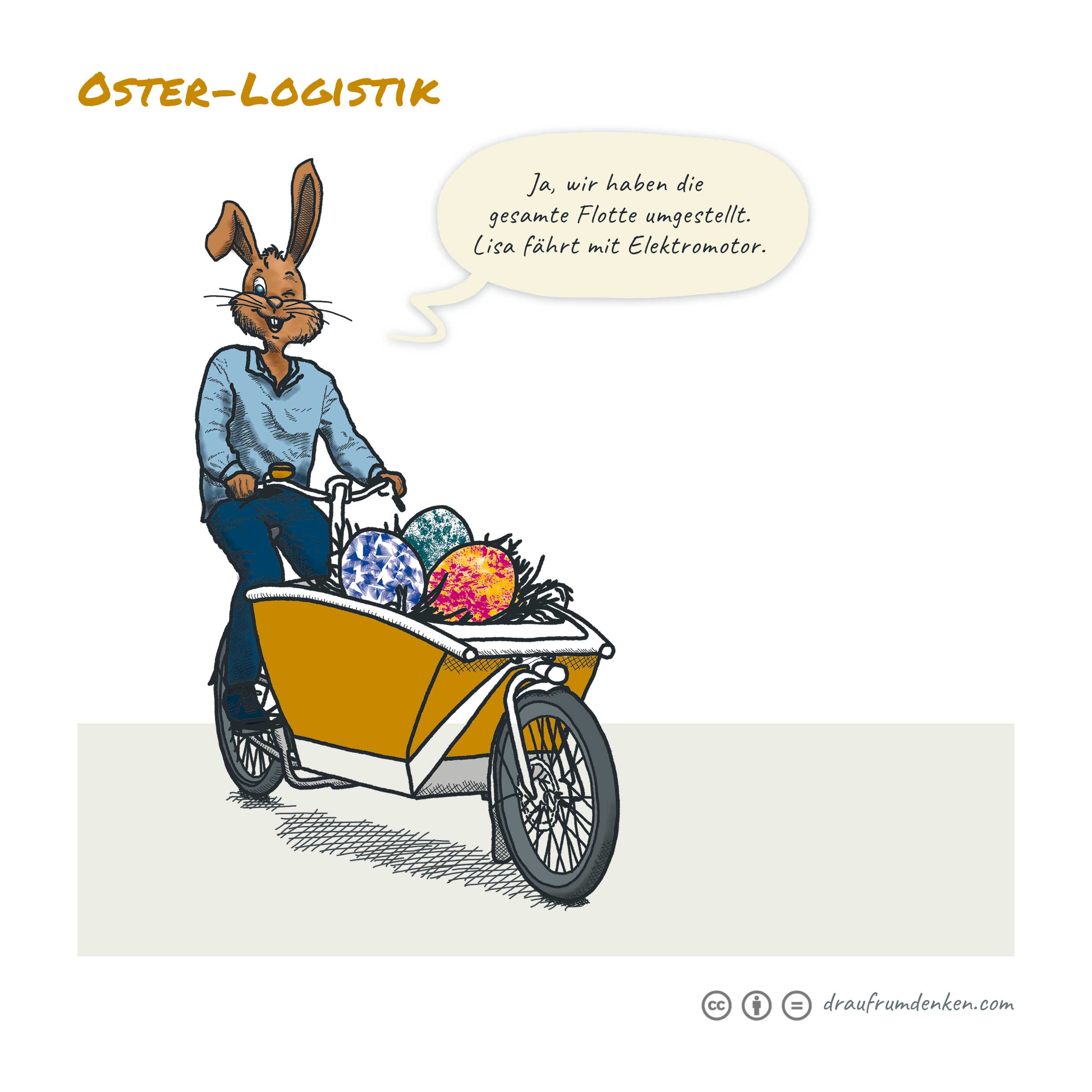 draufrumdenken: Oster-Logistik / 2017. Bild: cc Franziska Köppe | draufrumdenken